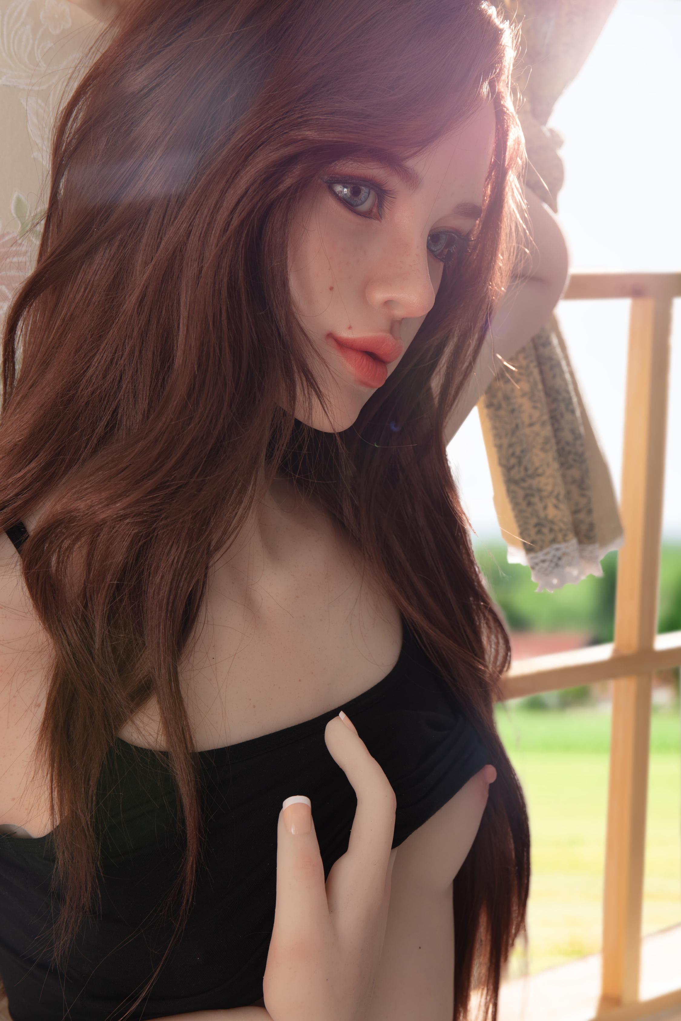 STARPERY Doll | 171cm (5ft 7in) Slim A Cup Sexye Doll Full Silicone with Implanted Hair – Hedy