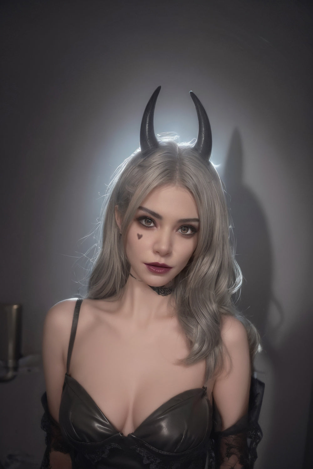 SY Doll - Auto Blowjob 173cm Angel Devil Sex Doll Silicon ROS Head - Sally