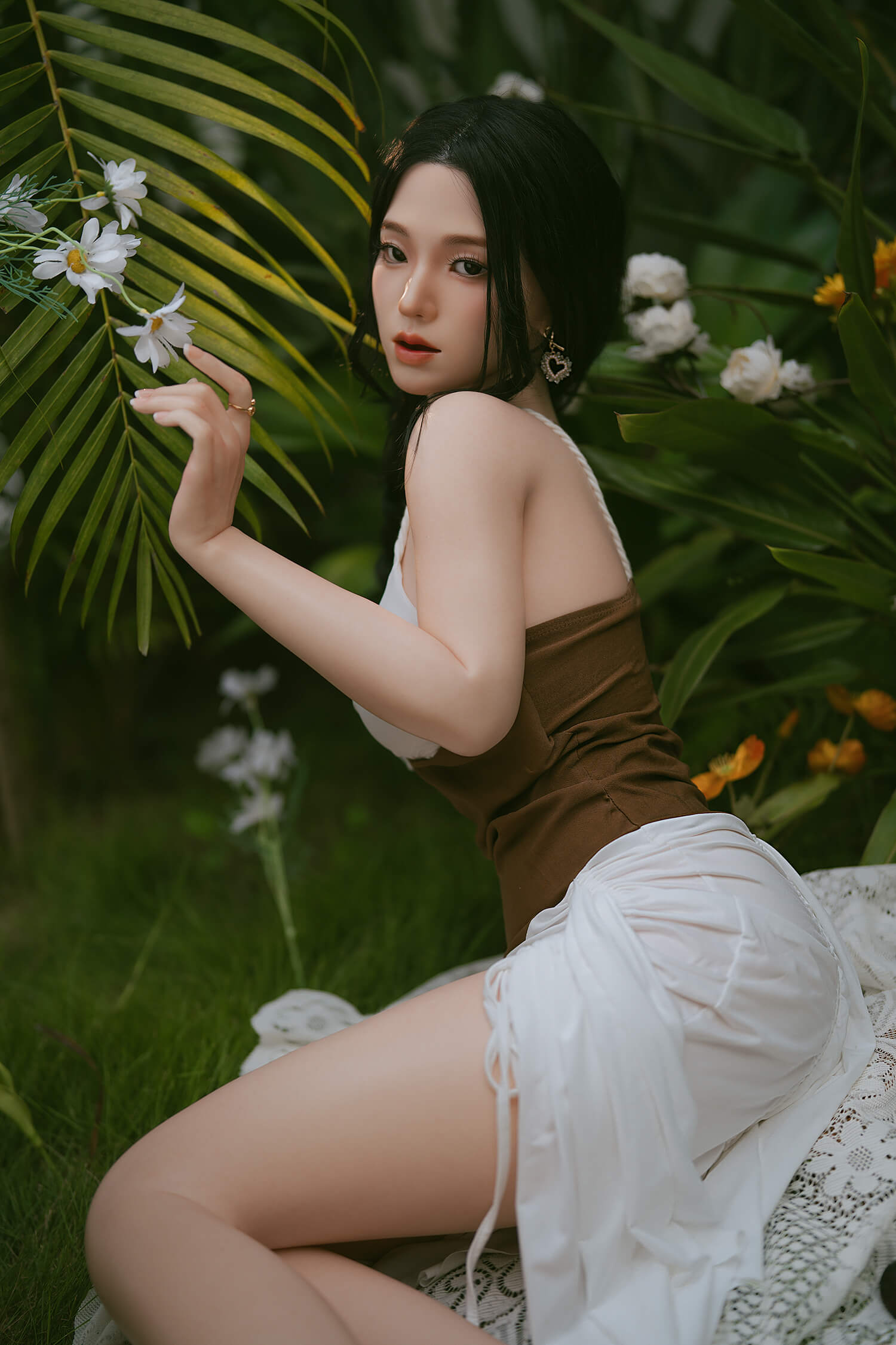 SY Doll | 164cm Full Silicone Realistic Sex Doll with Silicone Head and Implanted Hair - Saraya