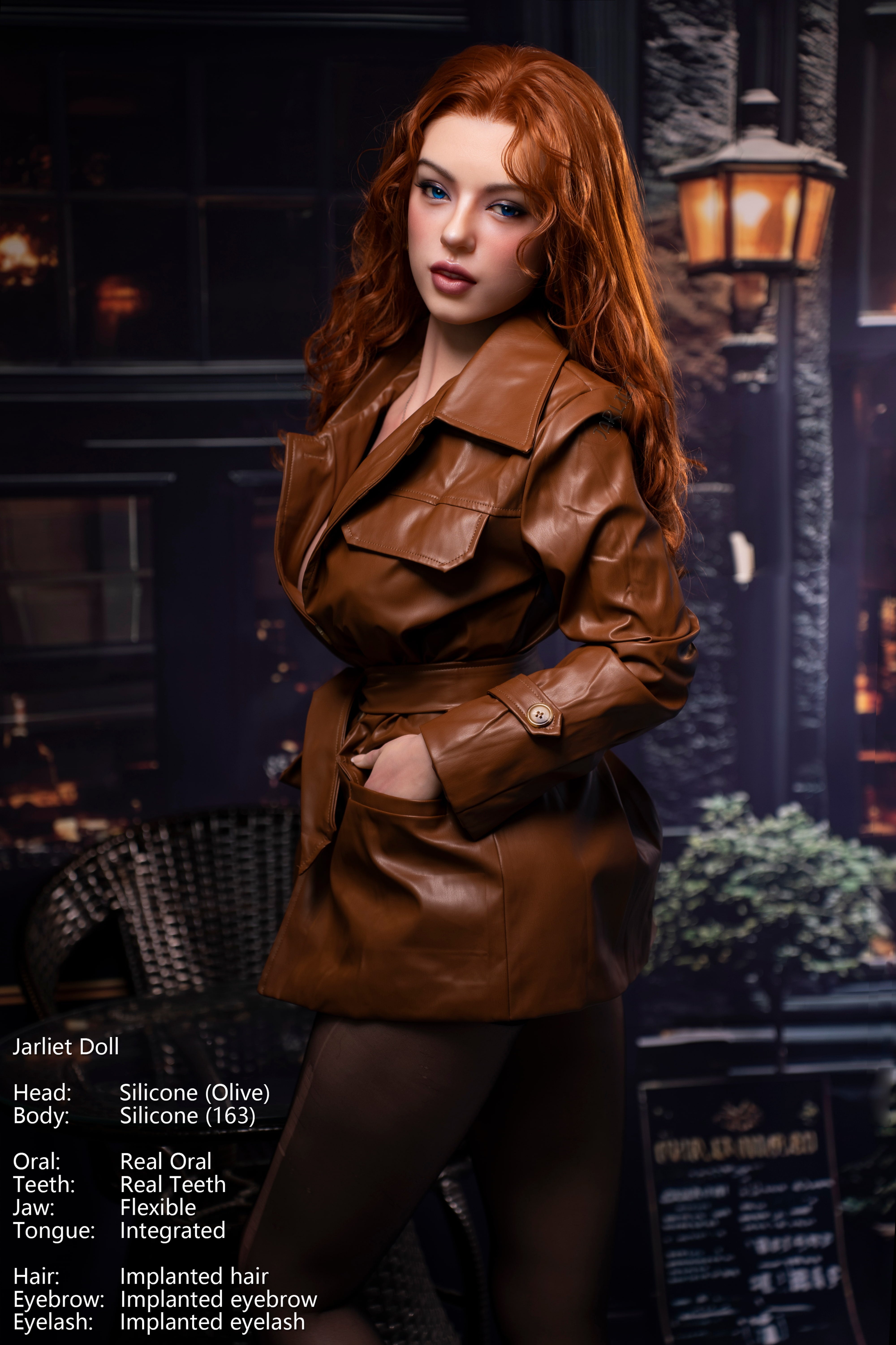 Jarliet | 163cm / 5ft4 Full Silicone Sex Doll with ROS Head – Olive