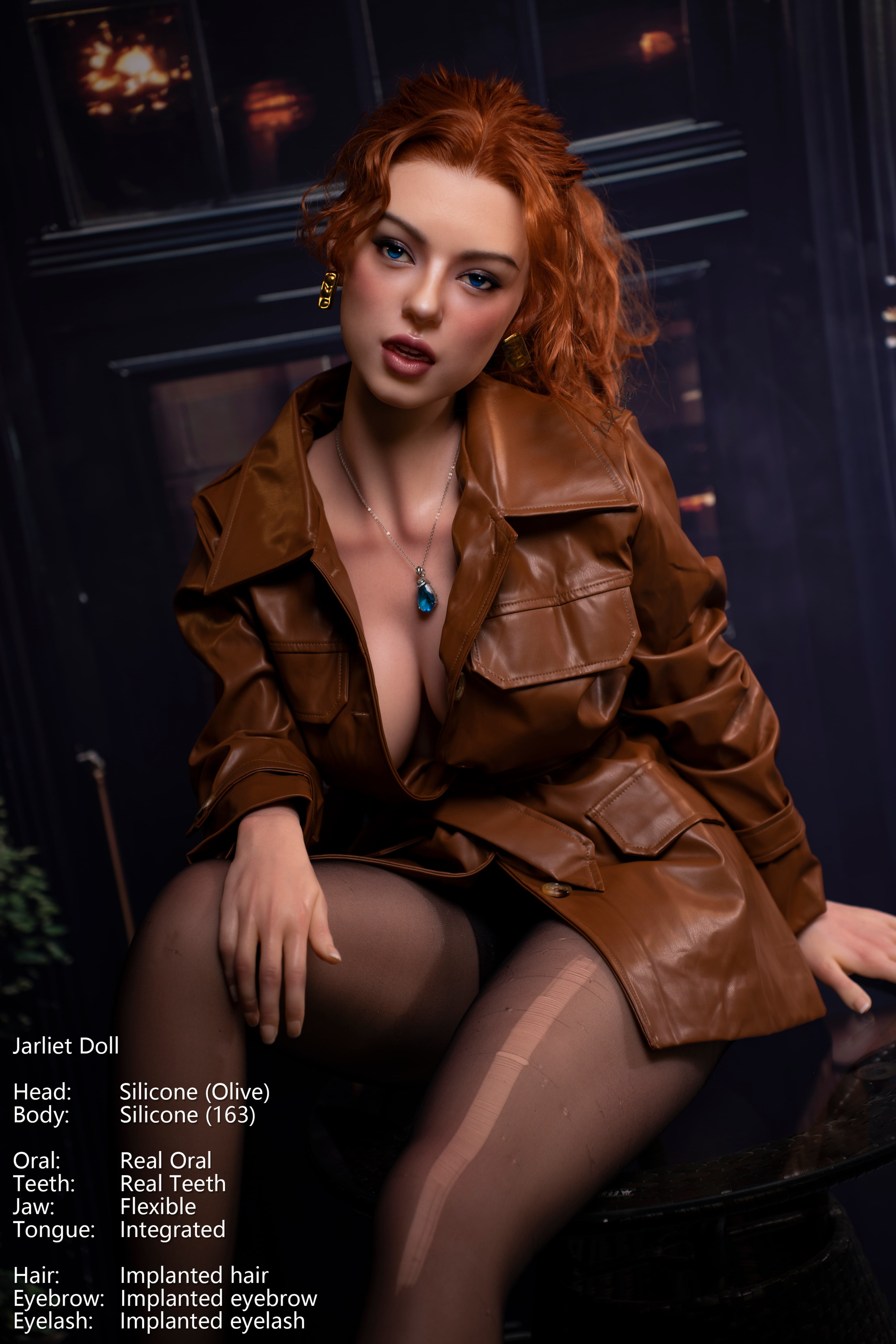 Jarliet | 163cm / 5ft4 Full Silicone Sex Doll with ROS Head – Olive