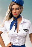 Irontech Doll - 169cm Full Silicone Dark Tanned Stewardess Uniform- Rosalyn
