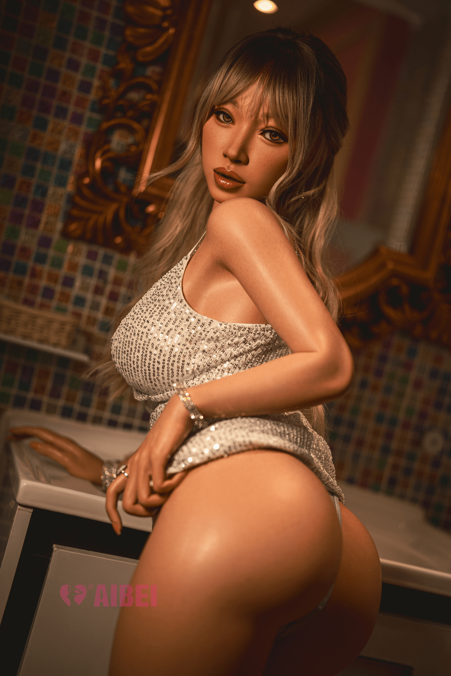 AIBEI Doll | 150cm/4ft11 Big Breast F - Cup Full Silicone Sex Doll with ROS MAX Head - Roxy - AliaDoll - AIBEI