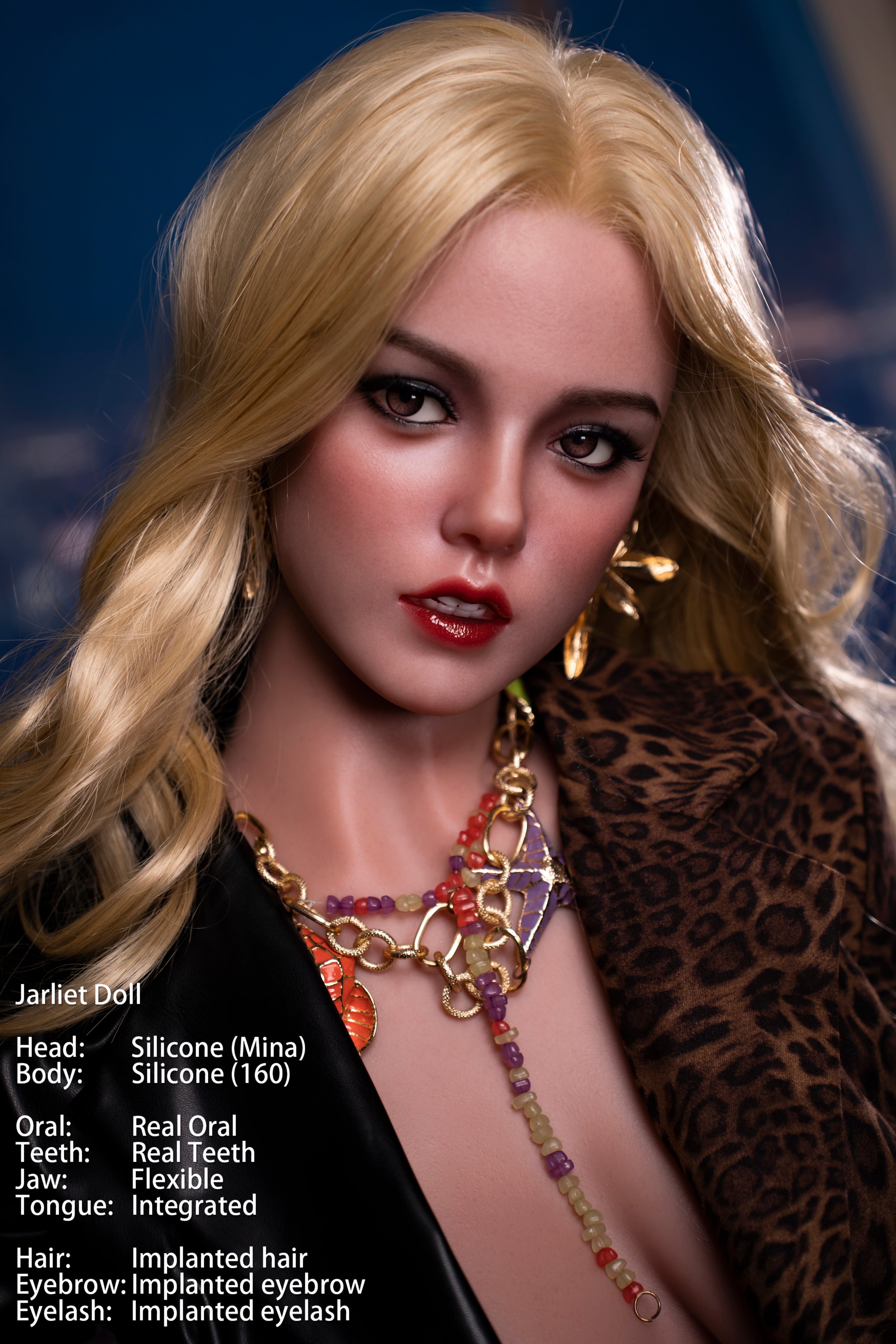 Jarliet | 160cm / 5ft3 Full Silicone Sex Doll with ROS Head – Mina - AliaDoll - Jarliet