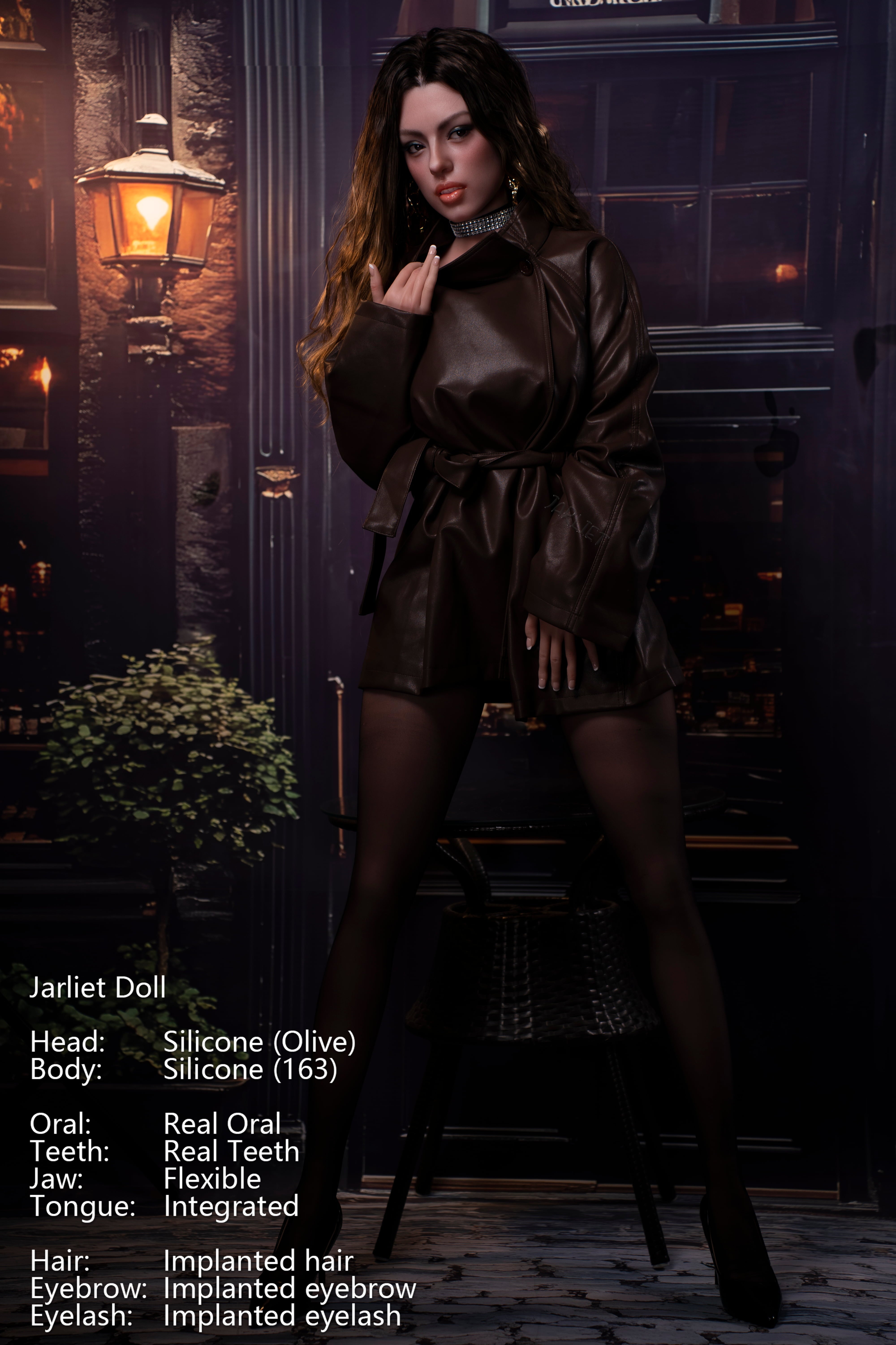 Jarliet | 163cm / 5ft4 Slim-Curve Full Silicone Sex Doll with ROS Head – Olive - AliaDoll - Jarliet