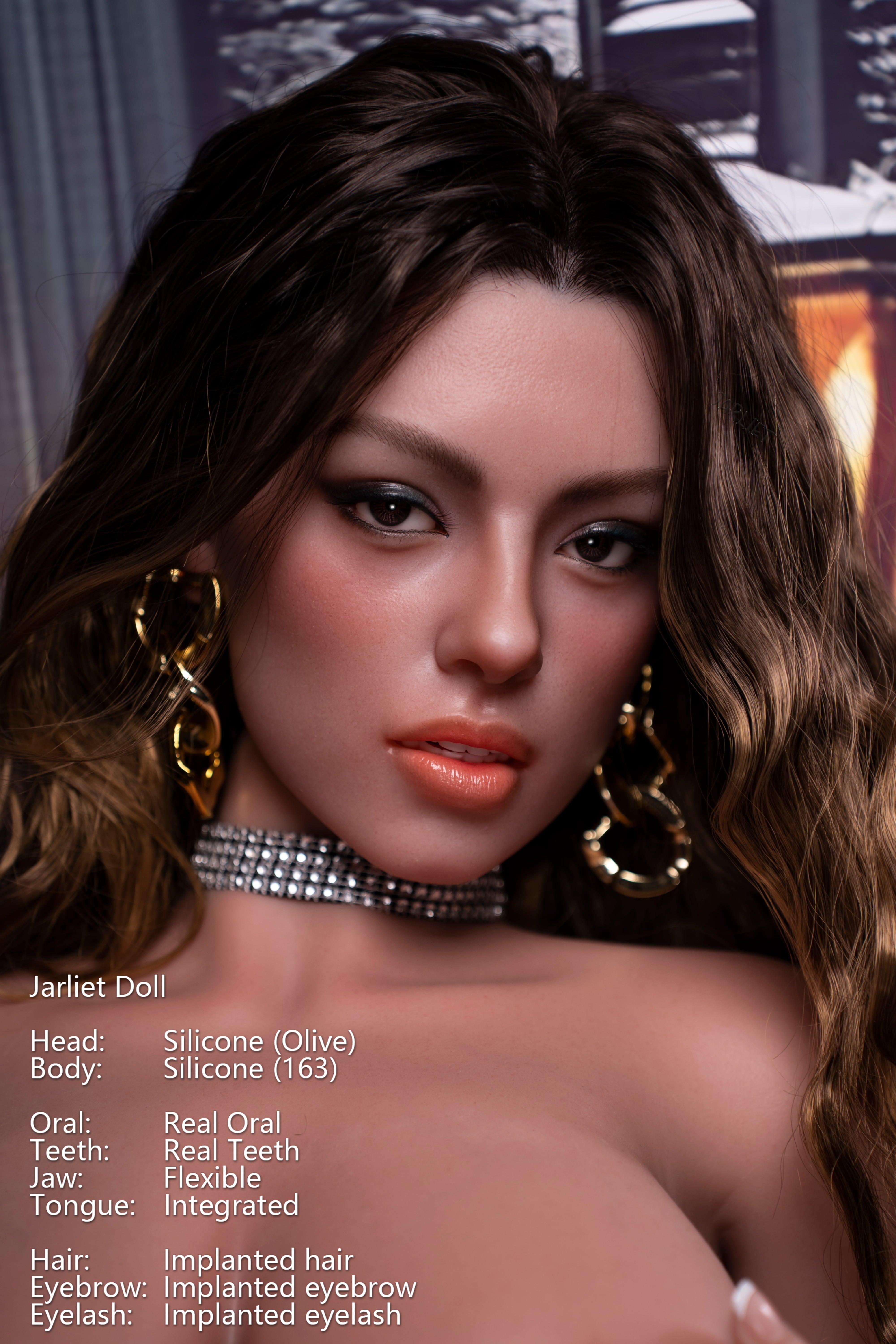 Jarliet | 163cm / 5ft4 Slim - Curve Full Silicone Sex Doll with ROS Head – Olive - AliaDoll - Jarliet