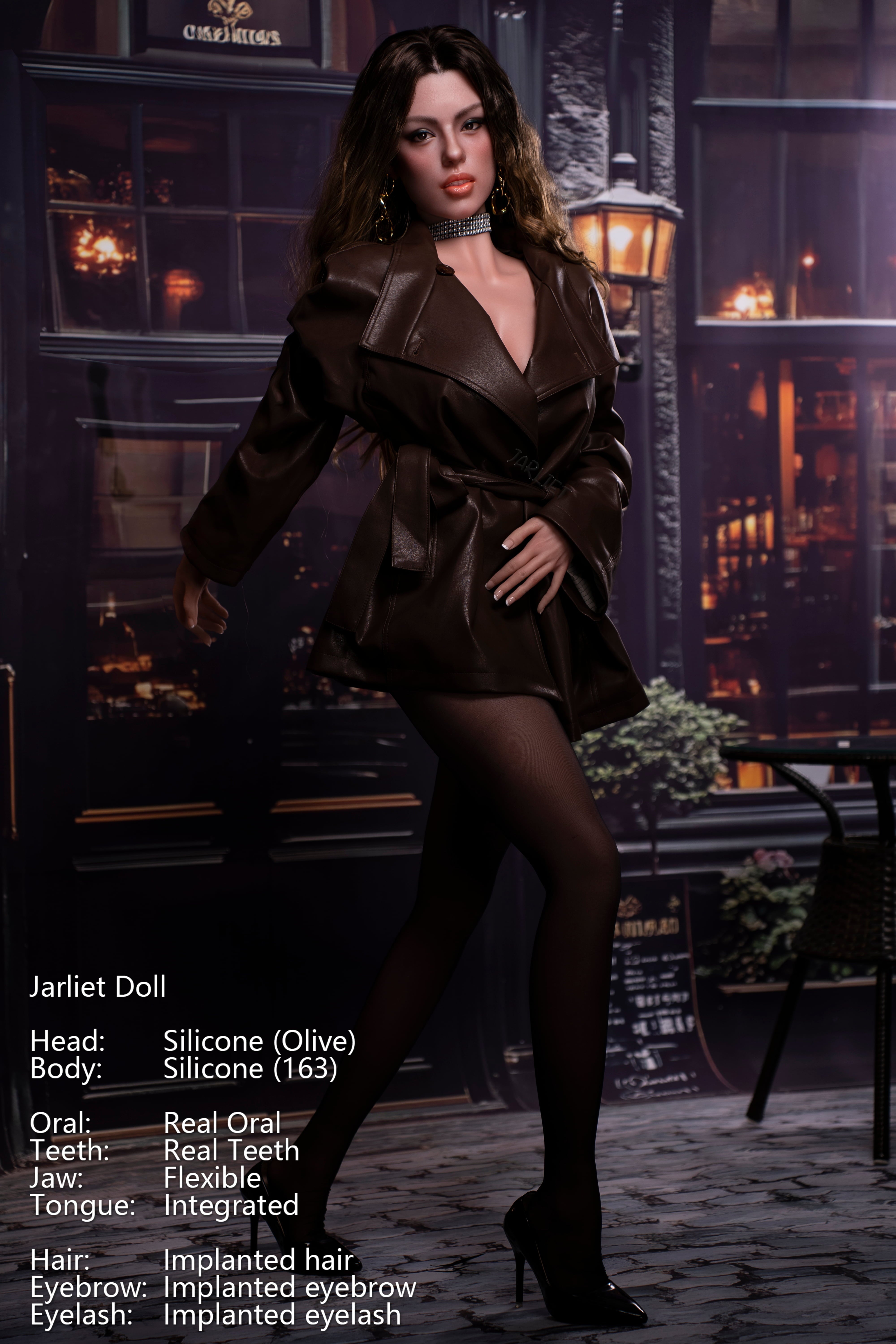 Jarliet | 163cm / 5ft4 Slim-Curve Full Silicone Sex Doll with ROS Head – Olive - AliaDoll - Jarliet