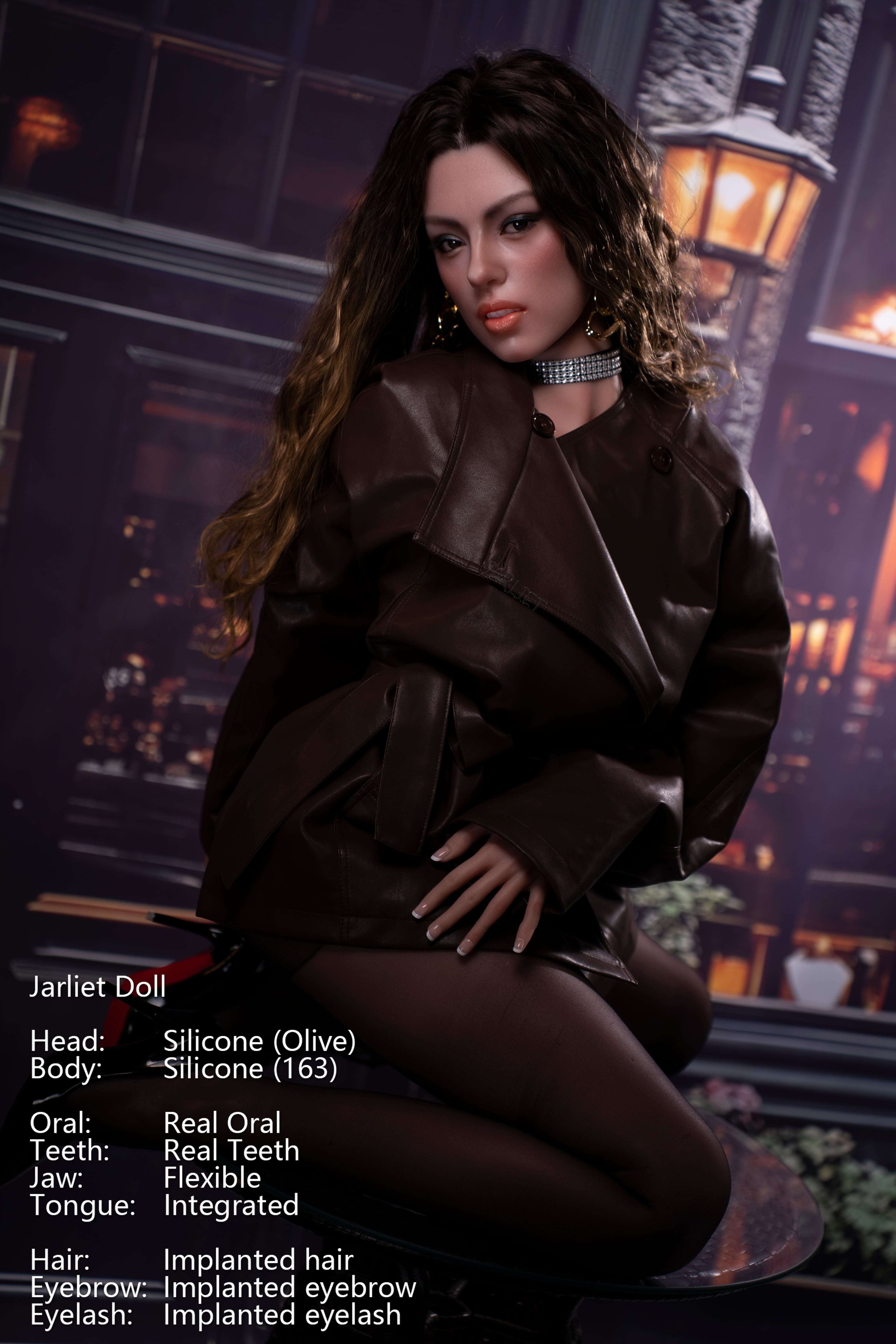 Jarliet | 163cm / 5ft4 Slim-Curve Full Silicone Sex Doll with ROS Head – Olive - AliaDoll - Jarliet