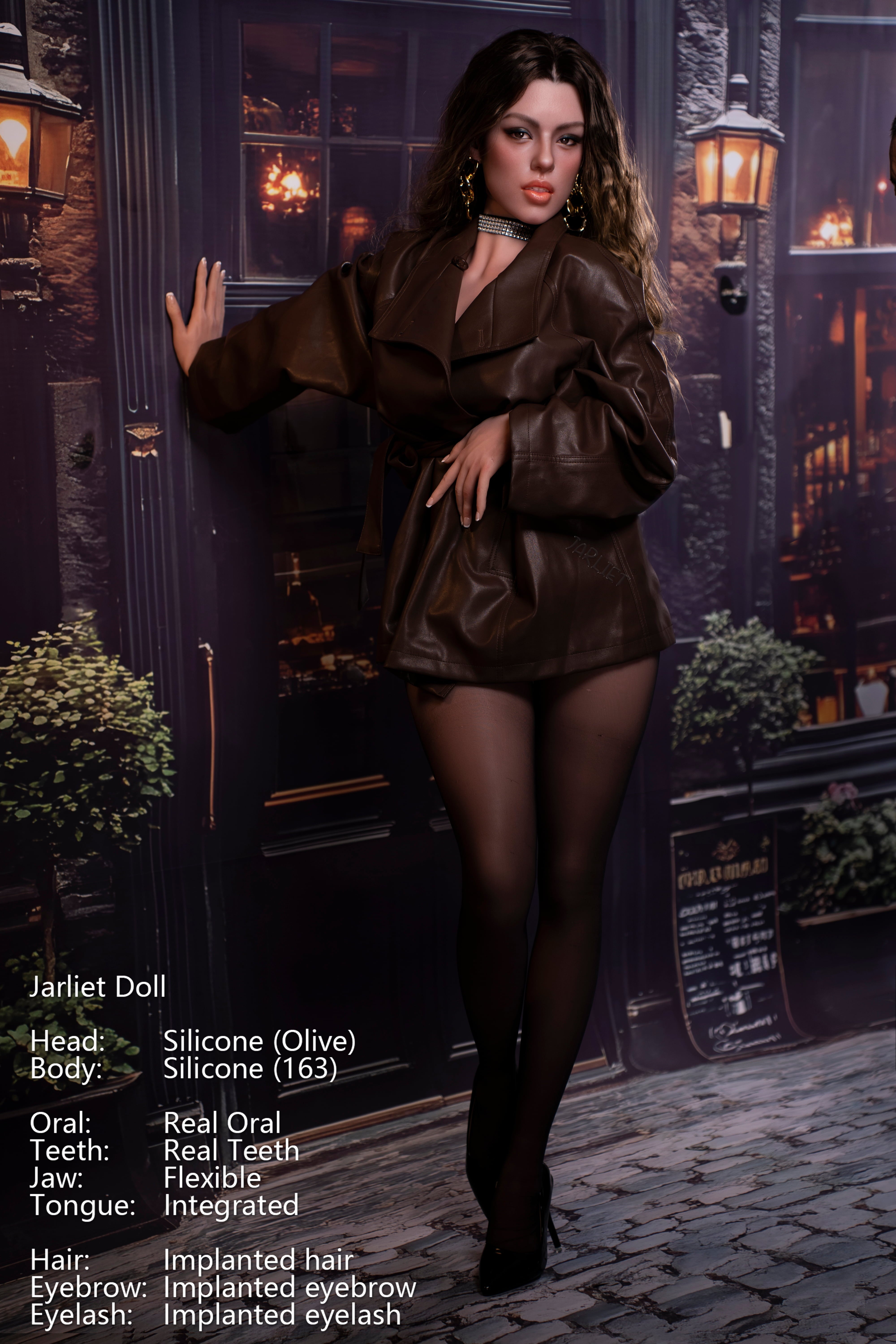 Jarliet | 163cm / 5ft4 Slim-Curve Full Silicone Sex Doll with ROS Head – Olive - AliaDoll - Jarliet
