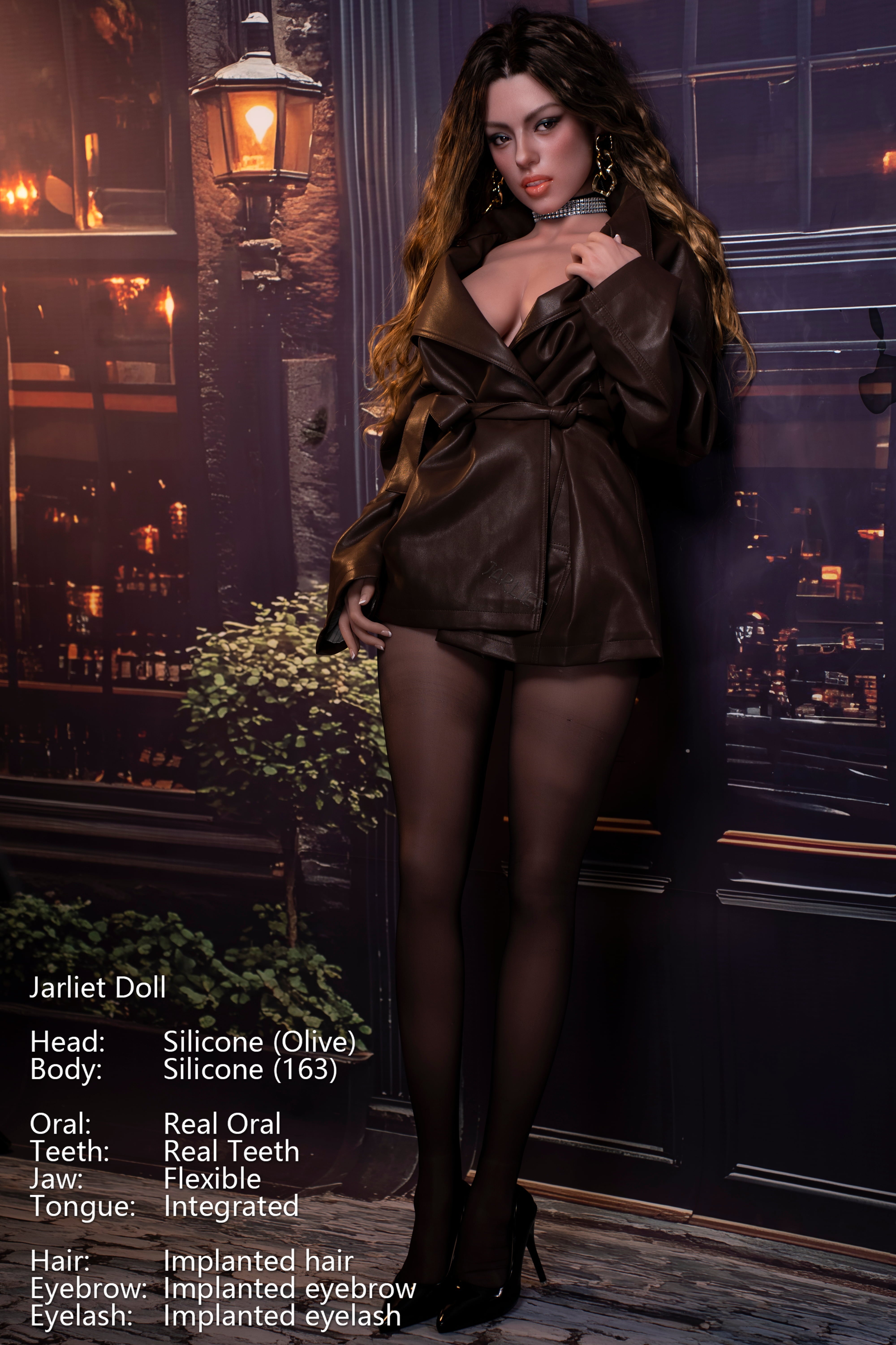 Jarliet | 163cm / 5ft4 Slim-Curve Full Silicone Sex Doll with ROS Head – Olive - AliaDoll - Jarliet