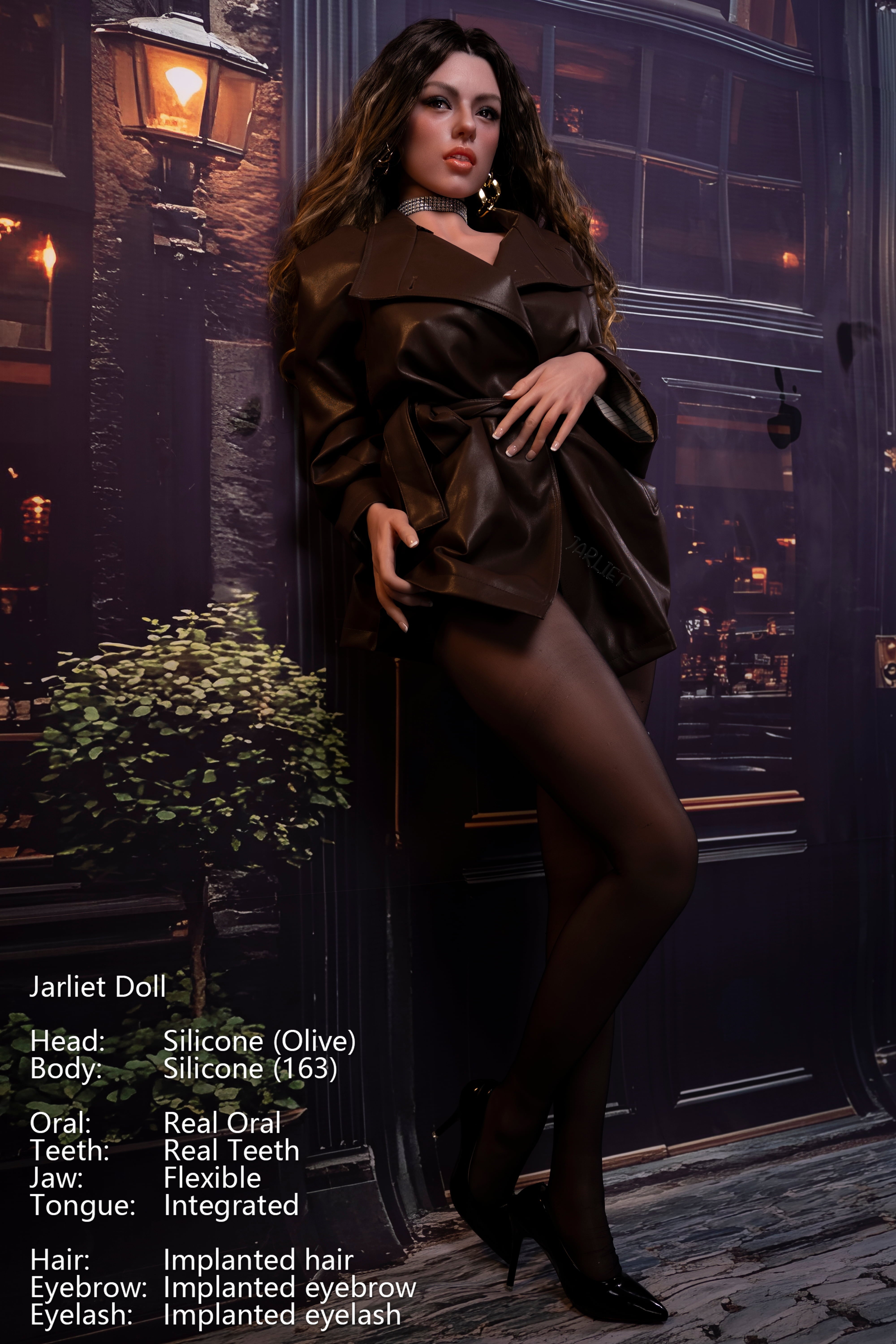 Jarliet | 163cm / 5ft4 Slim-Curve Full Silicone Sex Doll with ROS Head – Olive - AliaDoll - Jarliet
