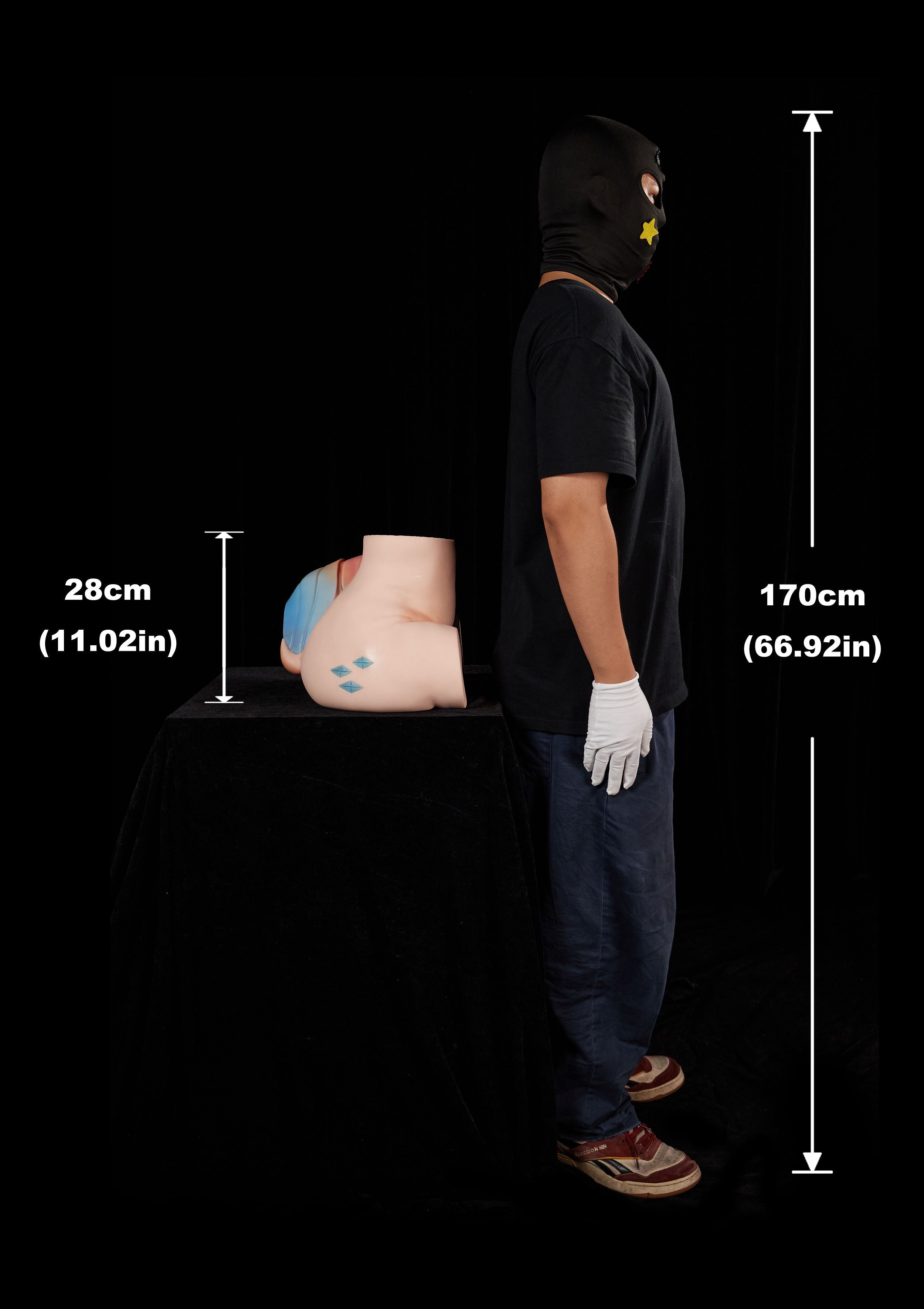 Climax Doll |  28cm/11in Butt Torso Full Silicone Doll - Ray