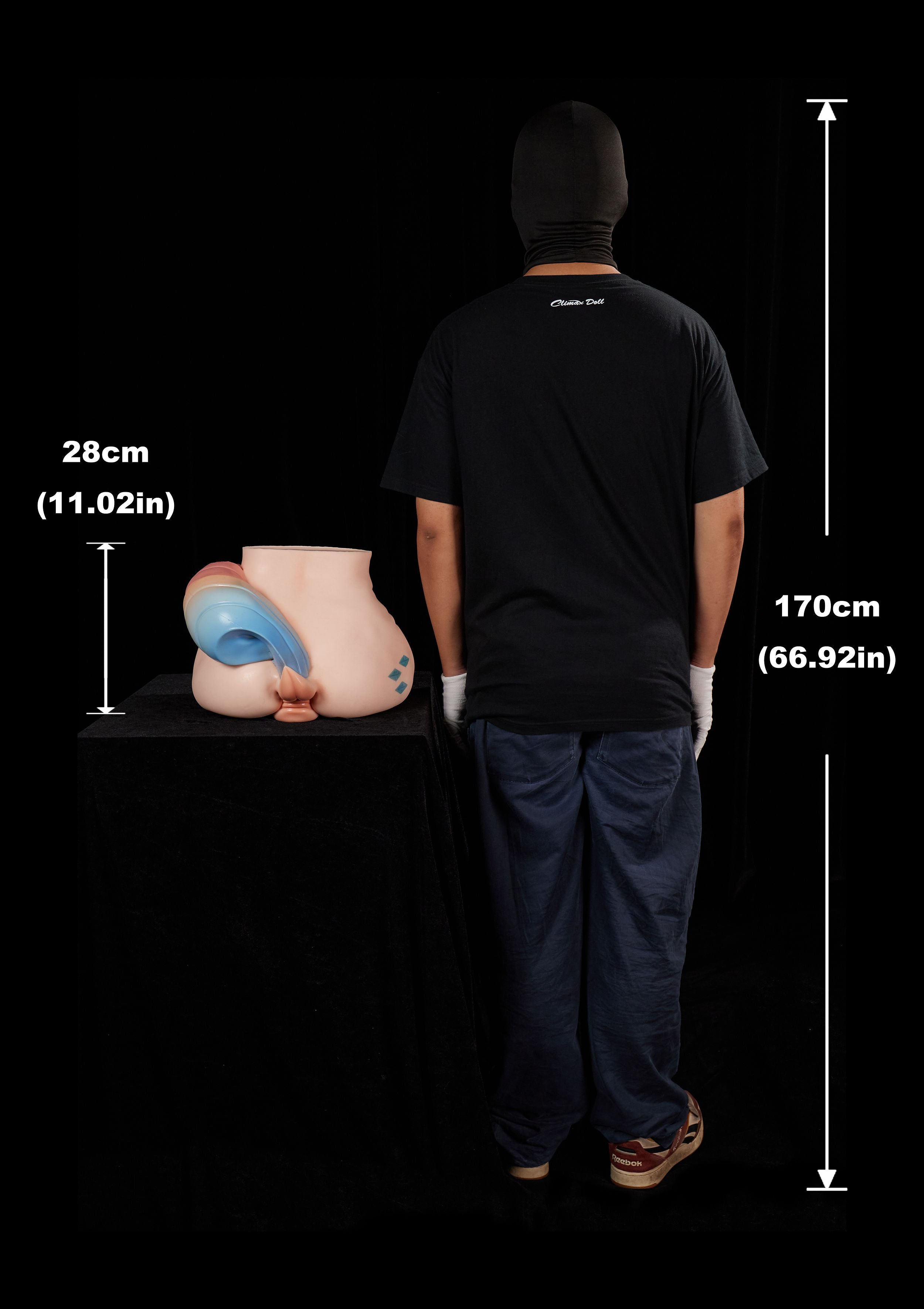 Climax Doll |  28cm/11in Butt Torso Full Silicone Doll - Ray