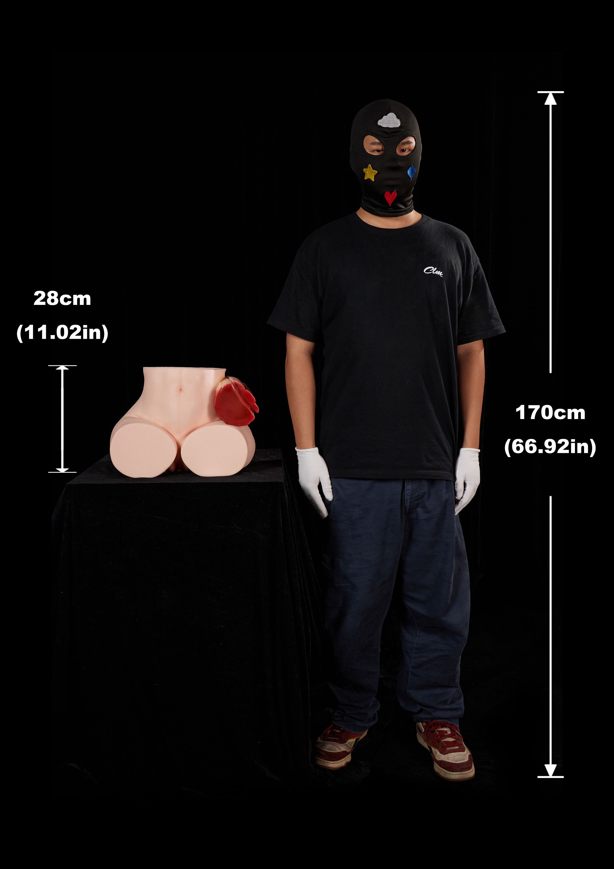 Climax Doll |  28cm/11in Butt Torso Full Silicone Doll - Theory