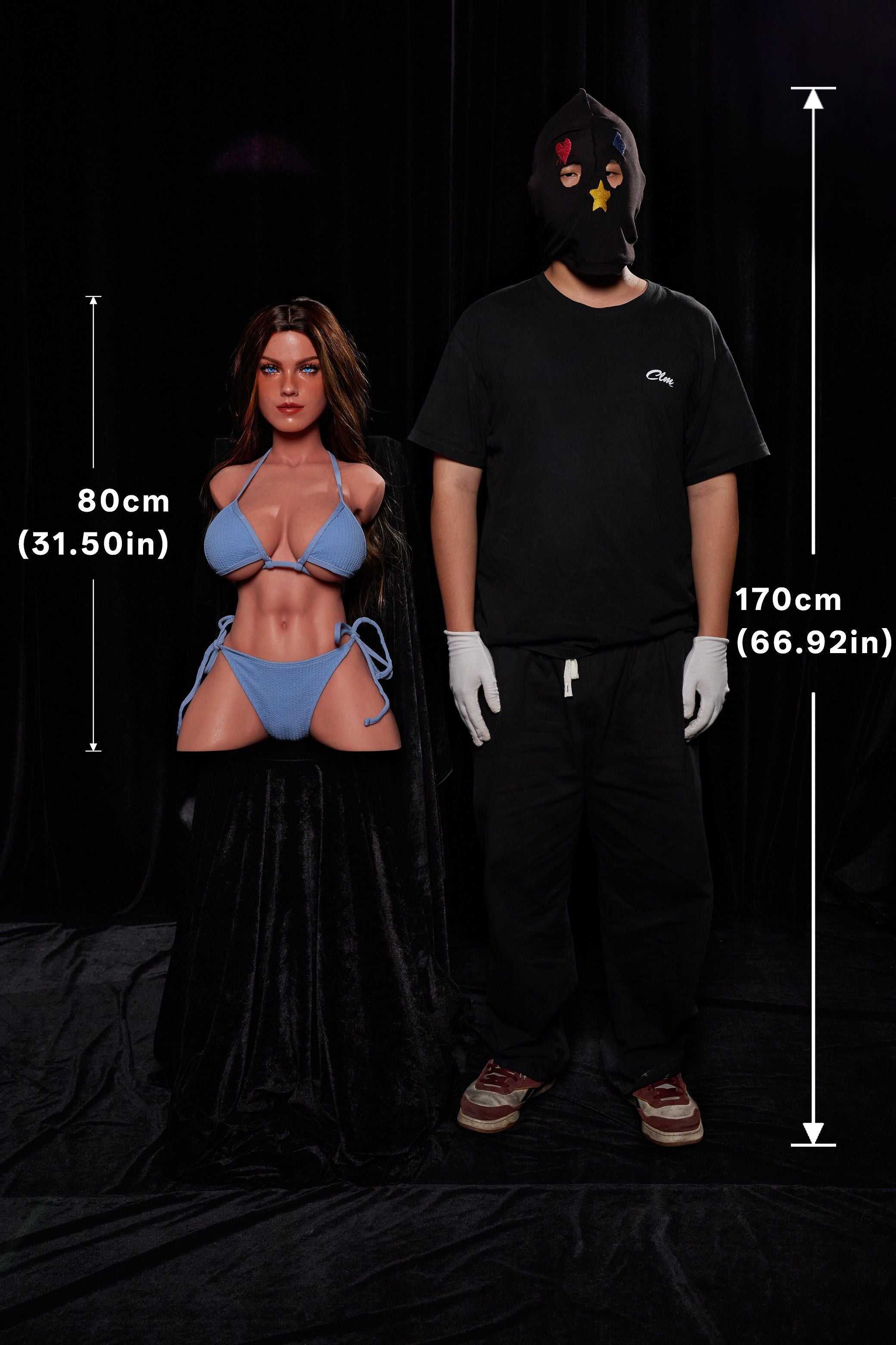 Climax Doll |  80cm/2ft7 Slim F Cup Full Silicone Torso Doll - Emma