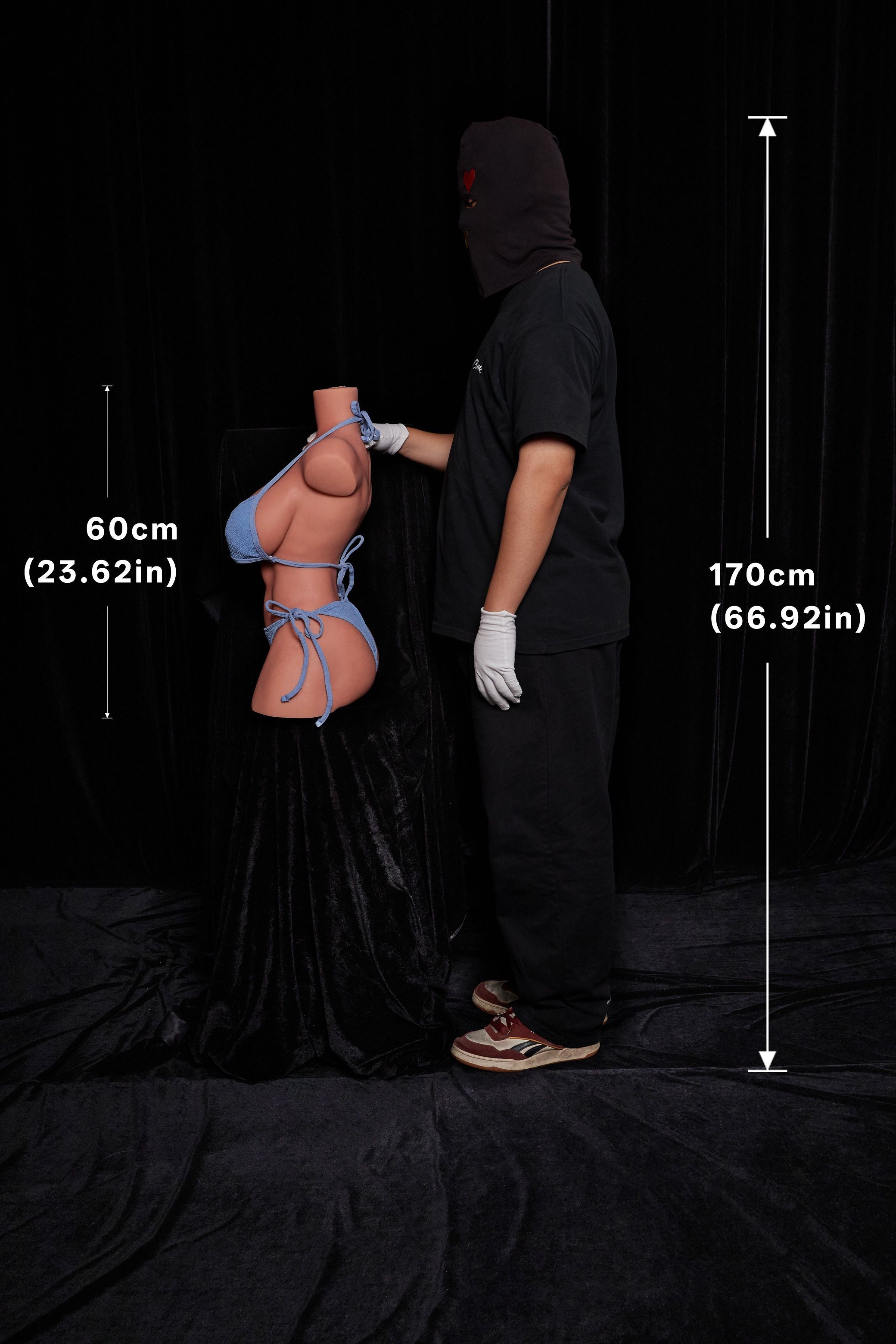Climax Doll |  60cm/2ft0 F Cup Full Silicone Torso Doll ULW 663
